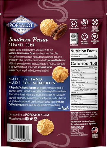 Miniatura 2 de Popsalot Gourmet Popcorn Deluxe Collection Southern Pecan Caramel Corn, 6.0 onzas