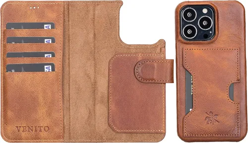 Miniatura 177 de Venito Florence - Funda de piel compatible con Samsung Galaxy S9, extra segura con bloqueo RFID, cartera desmontable para teléfono (gris decolorado)