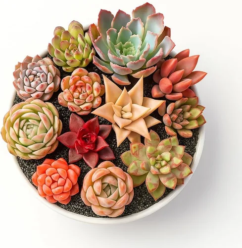 Miniatura 12 de Paquete de 100 plantas suculentas vivas, suculentas surtidas a granel, raíz desnuda a granel, mini plantas suculentas vivas, plantas suculentas