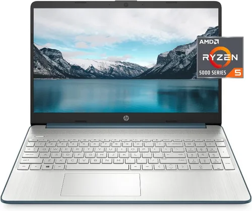 HP Laptop empresarial FHD 2022 de 15.6 pulgadas, CPU AMD Ryzen 5 5500U de 6 núcleos (Beat i7-1160G7, hasta 4 GHz), 16 GB de RAM, SSD PCIe NVMe de