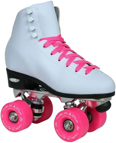 Miniatura 3 de Epic Skates Patines clásicos de cuatro ruedas con ruedas rosadas
