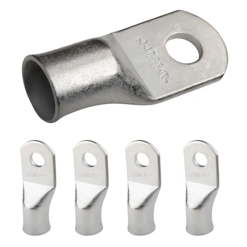 Miniatura 29 de SELTERM 5 piezas terminales de cable de cobre estañado 1/0 AWG perno de 1/2", extremos de cable de batería, terminales de anillo, conectores