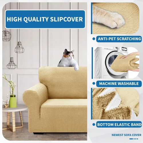 Miniatura 6 de XINEAGE Fundas elásticas nuevas para sillón 2025, 1 pieza, protector para silla de sala de estar, funda gruesa y suave con parte inferior elástica