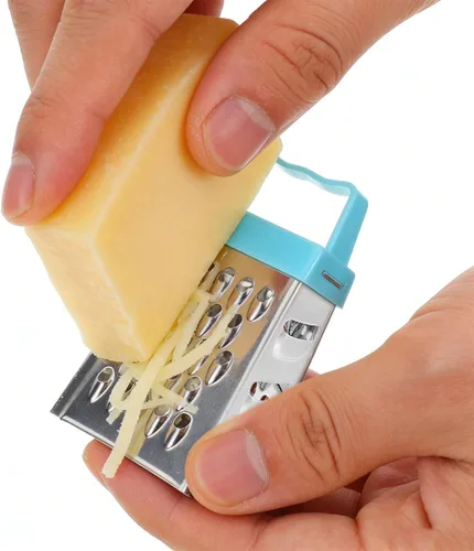 Miniatura 6 de Kichvoe Juego de 6 mini ralladores de queso, de acero inoxidable, 4 en 1, para ajo, jengibre, verduras, mango ergonómico, apto para lavavajillas