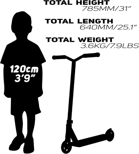 Miniatura 7 de Envy Scooters ONE S3 Stunt Scooter - Patinete de trucos para niños de 6 a 12 años - Scooter de estilo libre para principiantes
