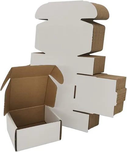 Miniatura 11 de Cajas de envío pequeñas de 9 x 6 x 2 pulgadas, paquete de 25 sobres de cartón corrugado blanco, suministros de embalaje para pequeñas empresas