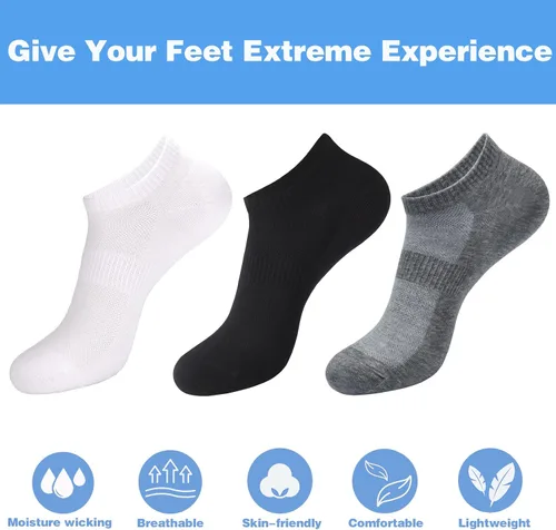 Miniatura 8 de ATBITER Ankle Socks Women's Thin Athletic Running No Show Low Cut Lightweight Socks 610-Pairs