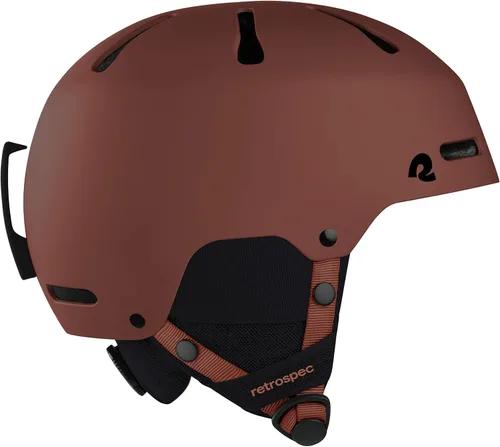 Retrospec Comstock - Casco de esquí y snowboard para adultos y jóvenes - Casco de nieve ajustable con carcasa protectora y ventilaciones