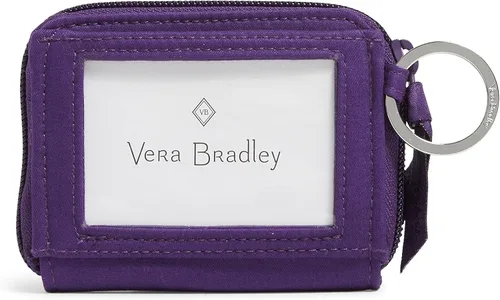 Miniatura 3 de Vera Bradley Cartera pequeña de algodón con cremallera para mujer con protección RFID