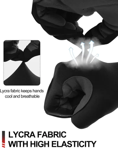 Miniatura 3 de INBIKE Guantes de bicicleta transpirables para hombres y mujeres, guantes de ciclismo con almohadilla de dedo completo, pantalla táctil, bicicleta
