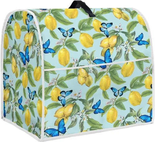 Miniatura 26 de Funda para batidora con estampado de girasol y bandera americana, cubierta protectora contra el polvo, adecuada para la mayoría de los modelos