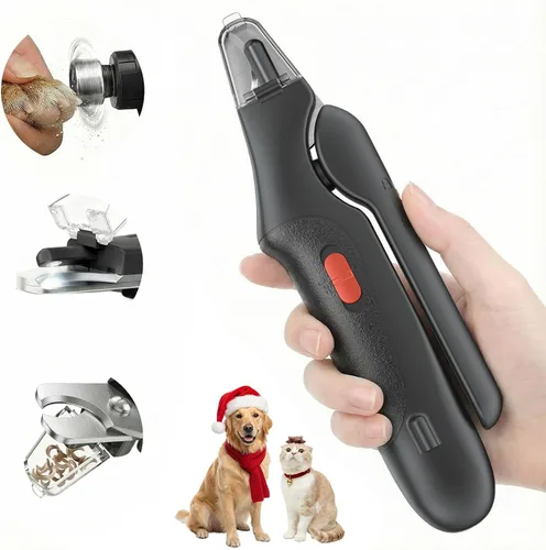 Cortauñas 2 en 1 para perros y gatos, recortadores de uñas para perros grandes, medianos y pequeños, recortador de garras de gatos, sensor rápido y