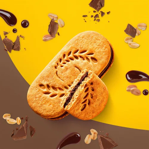 Miniatura 19 de belVita Sándwiches de galletas de barra de desayuno, crema de chocolate negro, 30 paquetes en total, 6 cajas (2 galletas por paquete)