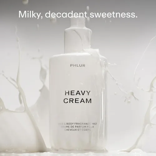 Miniatura 2 de PHLUR Heavy Cream Body Mist - Spray corporal y para cabello con aroma a malvavisco, crema batida, jazmín, coco y vainilla (8 onzas líquidas)
