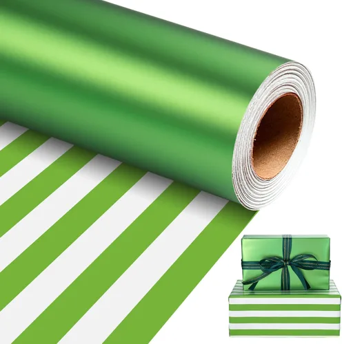 Miniatura 29 de Homeral Rollo de papel de regalo Jumbo de 30 pulgadas x 32.8 pies, color azul rey metálico para Navidad, cumpleaños, vacaciones, boda, baby shower
