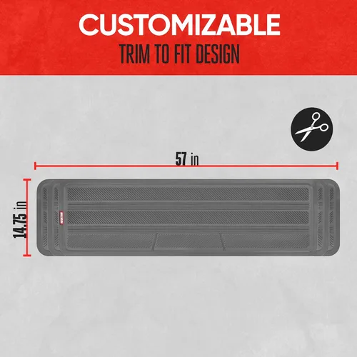 Miniatura 3 de Tapete de caucho para vehículo, tapete para área trasera, protección contra todo tipo de clima, diseño universal para camiones, automóviles, sedán