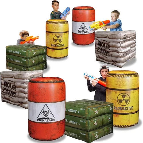 Miniatura 6 de Combat Battlefield compatible con etiqueta láser, pistola de agua, pistola de dardos, perfecto para actividades de cumpleaños de niños y niñas