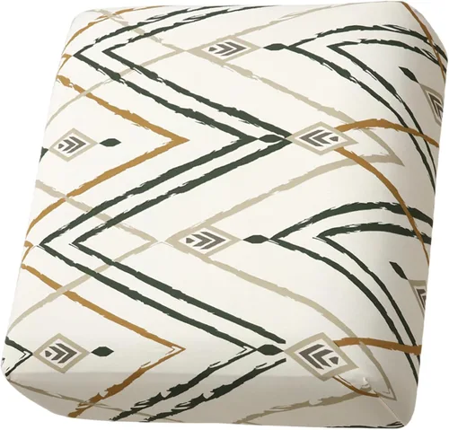 Fuloon Fundas de Cojines para Sofá, Fundas Elásticas de Cojín de Asiento con Estampado, Fundas Deslizables de Asiento de Sofá Lavables, Protector de