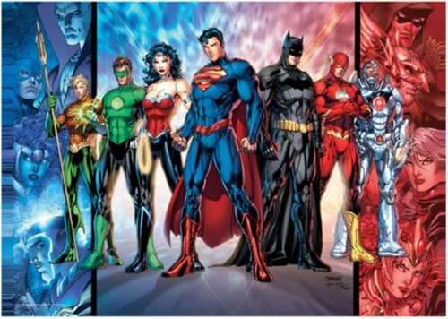 Miniatura 27 de MIGHTYPRINT DC Comics - Liga de la Justicia - Volumen #2 - Cosmos - Arte de portada variante de cómic - Arte de pared duradero de 17 x 24 pulgadas