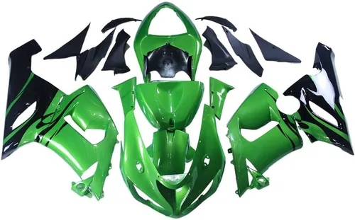 Miniatura 16 de ABS Plásticos Negro Verde Rojo Carenado Kit Para Kawasaki 2005 2006 ZX6R Ninja 636 05 06 ZX-6R ZX636R Inyección Motocicleta Carenados Completo