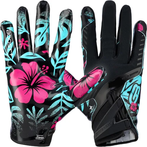 Guantes de fútbol Grip Boost - Tecnología Stealth 6.0 Boost Plus adhesiva sólida - Guantes de fútbol para receptores amplios, tallas para hombres y
