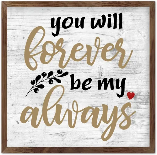Miniatura 9 de Farmhouse Rustic Wood Framed Signs 7x7 Inch,Youre Braver Than You Believe Wooden Sign with Frame Modern Wood Sign Wall Plaque Art for Kitchen