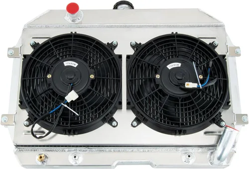 Miniatura 4 de Ventilador de aluminio de la cubierta del radiador de la raza de 4 filas para 1970-1975 Nissan Datsun 240Z 260Z L6