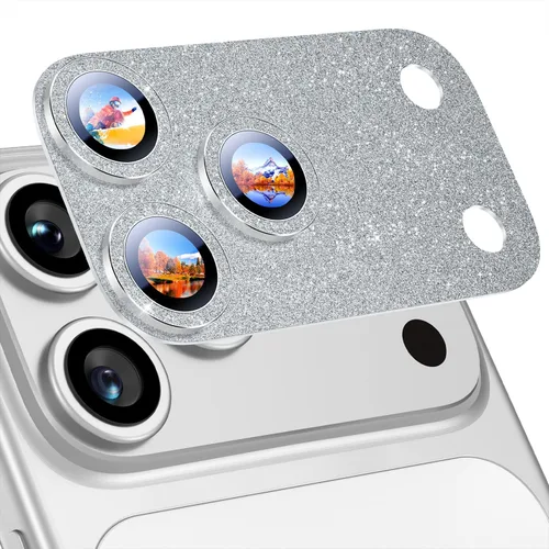 Miniatura 68 de Uyiton Compatible con iPhone 17 Pro Protector de Lente de Cámara - [No Fácil de Romper][Fuerte Adsorción][Compatible con Fundas] Cubierta de Titanio