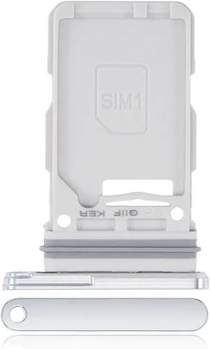 Miniatura 2 de CMGFIX - Bandeja para tarjetas SIM individual compatible con Samsung Galaxy S21 Plus (negro fantasma)