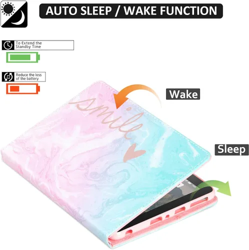 Miniatura 2 de Dteck Funda para tablet Fire HD 8 y Fire HD 8 Plus, (pantalla HD de 8 pulgadas, 10ª generación) – Funda protectora de cuero con tapa plegable