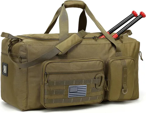 Miniatura 8 de Bolsa de deporte de béisbol extragrande de 120 litros para adultos, sóftbol, gimnasio, con compartimento para zapatos, bolsa de equipo de bate