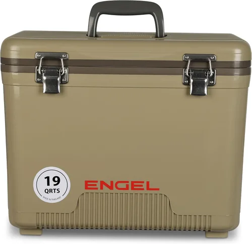 Miniatura 22 de Engel Hielera Drybox de 19 cuartos de galón, a prueba de fugas, hermética, y lonchera pequeña de carcasa dura para hombres y mujeres Azul