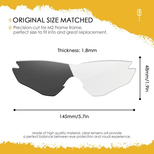 Miniatura 12 de Lentes de repuesto ANSI Z87.1 para gafas de sol Oakley M2 Frame OO9212