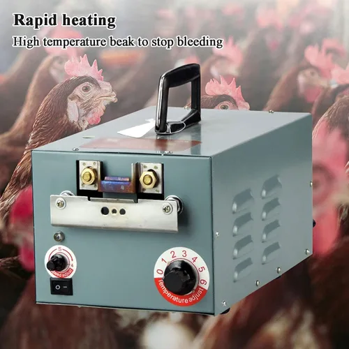 Miniatura 2 de Debeak eléctrico de aves de corral, máquina de corte de pico de aves de corral, máquina de eliminación de pico de pollo, 0-4 segundos para detener