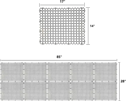 Miniatura 3 de Tapete de 16 x 13 pulgadas para gatos, paquete de 10 alfombrillas para gatos con púas – Solución disuasoria de mascotas para interiores y exteriores