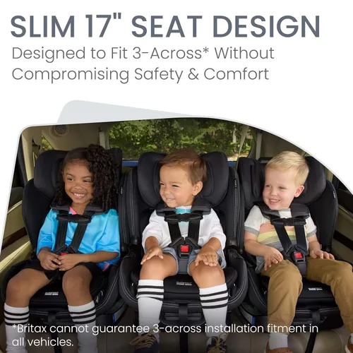 Miniatura 7 de Britax Poplar S Asiento convertible para automóvil, asiento de automóvil 2 en 1 con diseño delgado de 17 pulgadas, tecnología ClickTight, ónix Ónix