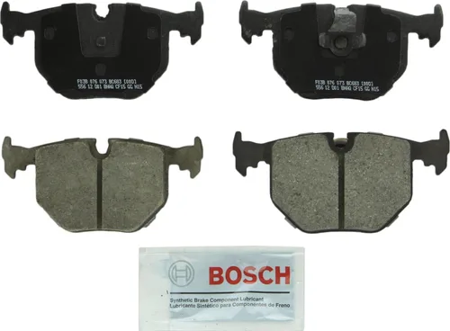 BOSCH BC683 QuietCast - Juego de pastillas de freno de disco de cerámica premium, compatible con BMW 330Ci, 330i, 330xi, 525i, 525xi, 740i, 740iL,