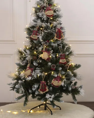 Miniatura 3 de HUAN XUN Adornos para árbol de Navidad, 8 unidades, bola de árbol de Navidad, decoración de fiesta navideña