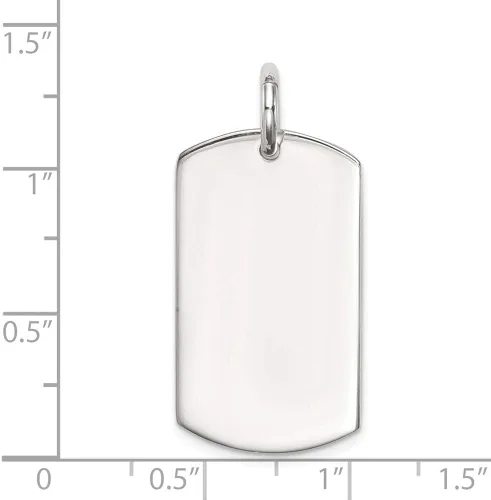 Miniatura 3 de Colgante de plata de ley 925 maciza con etiqueta para perro 1299 x 0630in