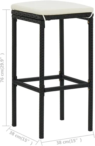 Miniatura 2 de vidaXL Juego de mesa de comedor de 3 piezas, juego de mesa de comedor para comedor, mesas de bar y sillas, juego de mesa de altura de mostrador