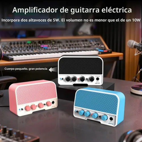 Miniatura 2 de JOYO Mini Amplificador de Guitarra Eléctrica 5W Pequeño Amplificador de Guitarra para Práctica con Bluetooth, Canales Limpios y Overdrive, Portátil