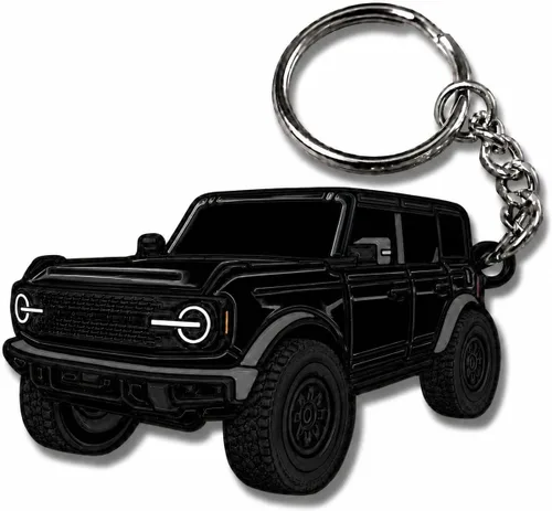 Miniatura 11 de Accesorios de Llavero Bronco 4 puertas llavero Fob Cubierta Modificaciones geniales compatibles con Ford Bronco 2022 2023 2024 Blanco