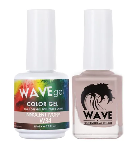 Miniatura 159 de WAVEGEL - Juego dúo de gel y esmalte de uñas a juego - Colección Simplicity - #P109 Blizzard I 0.5 onzas