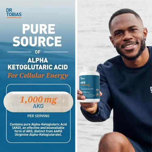 Miniatura 3 de Dr. Tobias AKG Suplemento y multivitamínico para adultos – Apoyo integral de energía celular y nutrientes para bienestar general y vitalidad