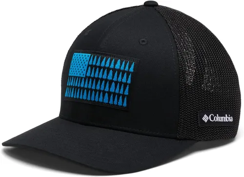 Miniatura 1057 de Columbia - Gorra de malla con bandera con árboles unisex para adultos, corona alta