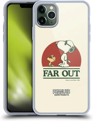 Miniatura 157 de Head Case Designs Funda de gel Woodstock 50th con licencia oficial de Peanuts Snoopy Guitar 1969 [protección de grado militar] compatible con Apple
