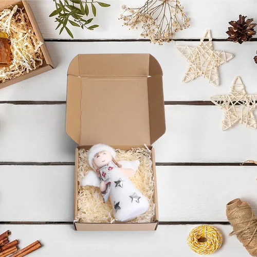 Miniatura 2 de PHAREGE - Paquete de 25 cajas de envío de 6 x 6 x 2 pulgadas, cajas de cartón corrugado marrón, cajas de correo pequeñas para embalaje de pequeñas