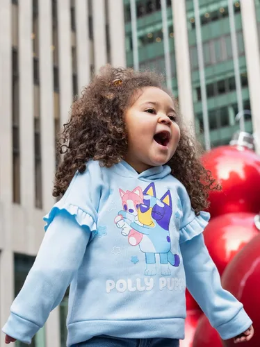 Miniatura 7 de Bluey Conjunto de sudadera con capucha y leggings de forro polar para niñas de niño a niño grande