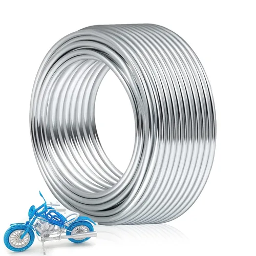 Alambre de 3mm para manualidades para esculpir, 15.85 m de aluminio maleable grueso para árboles bonsái, armadura floral, tejido, envoltura, modelos