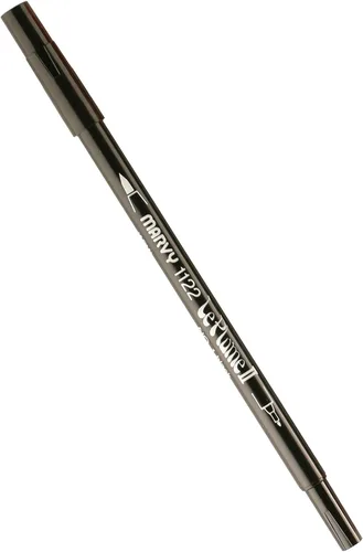 Miniatura 94 de Uchida 1122-C-3 Marvy Extra Fine Tip Le Plume II Rotulador de doble punta, azul